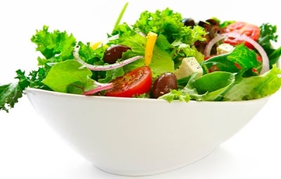Las verduras son alimentos con fibra.