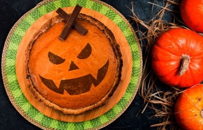 Postre de calabaza para una fiesta de Halloween