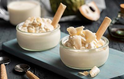 Postre de crema helada, receta con crema de leche