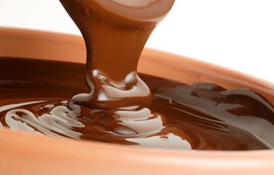 Bol de pudín de chocolate. Bol de pudín de chocolate.