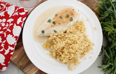 Receta de arroz y pollo con estragón