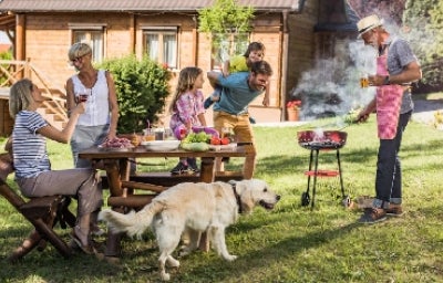 Asado casero del día del padre.