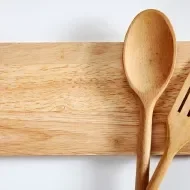 Utensilios de cocina de madera.