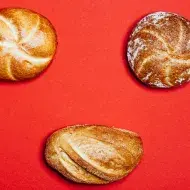 Tres tipos de pan diferentes