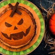 Postre de calabaza para una fiesta de Halloween