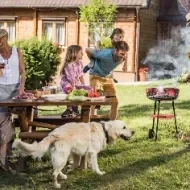 Asado casero del día del padre.
