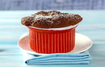 Soufflé de chocolate