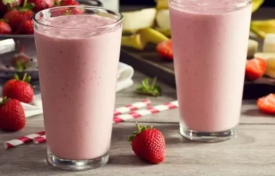 Malteada de fresa Malteada de fresa