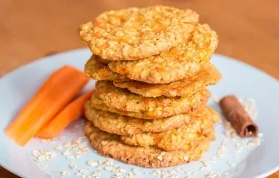 Galletas de zanahoria y avena