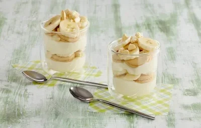 Pudín de banano Pudín de banano