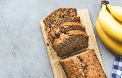 Receta de torta de banano marmolada