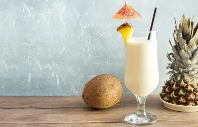 Receta de batido de coco, vainilla y piña