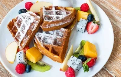 Receta fácil y rápida de waffles de avena