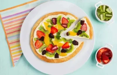 Pizza de frutas Pizza de frutas
