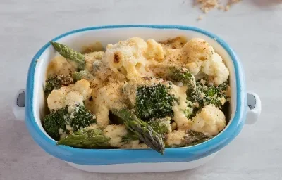 VEGETALES CON SALSA DE QUESO