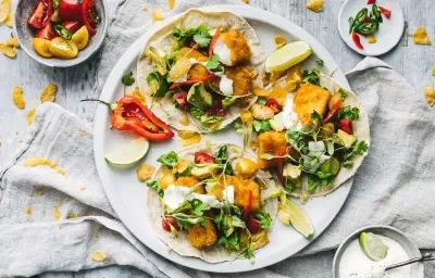 GLUTEN-FREE CORN-CRUSTED FISH TACOS GLUTEN-FREE CORN-CRUSTED FISH TACOS