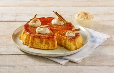 Flan de arroz con leche