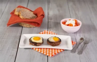 Hongos rellenos de huevo Hongos rellenos de huevo