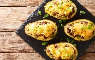 Receta fácil y rápida de aguacates rellenos al horno Receta fácil y rápida de aguacates rellenos al horno