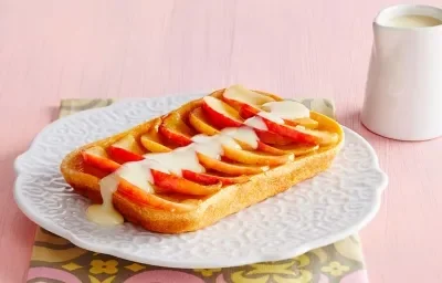 Pudin manzana y almendras