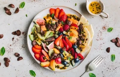 CHOCAPIC® Fruit Salad with Passion Fruit Dressing CHOCAPIC® Fruit Salad with Passion Fruit Dressing
