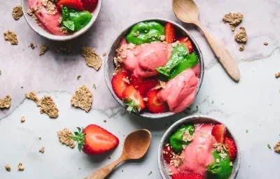 FITNESS BANANA STRAWBERRY SORBET FITNESS BANANA STRAWBERRY SORBET