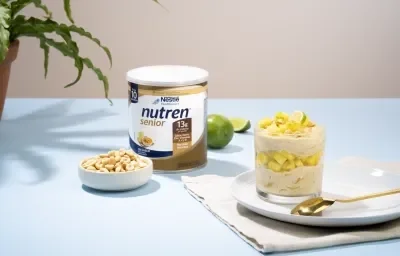 crema Nutren senior de maní con ralladura de limón y pina crema Nutren senior de maní con ralladura de limón y pina