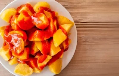 Receta fácil y rápida de patatas bravas Receta fácil y rápida de patatas bravas