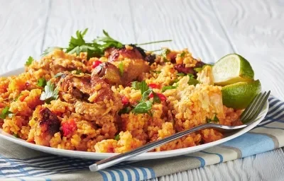 Risotto de pollo y verduras con Nutren Senior