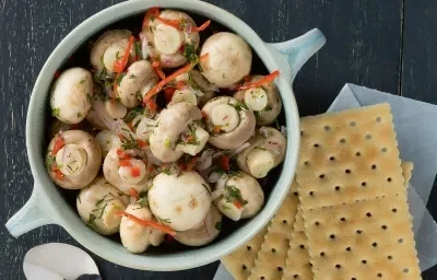 CEVICHE DE CHAMPIÑONES CEVICHE DE CHAMPIÑONES