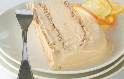TORTA HELADA DE MANDARINA Y LIMON