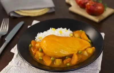POLLO A LA JARDINERA POLLO A LA JARDINERA