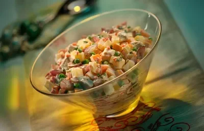 Ensalada de Papas con Pollo Uvas Ensalada de Papas con Pollo Uvas