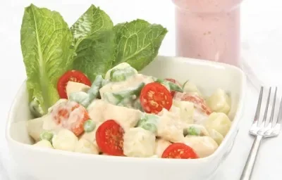 ENSALADA ESPECIAL CON SORBETE DE FRUTAS