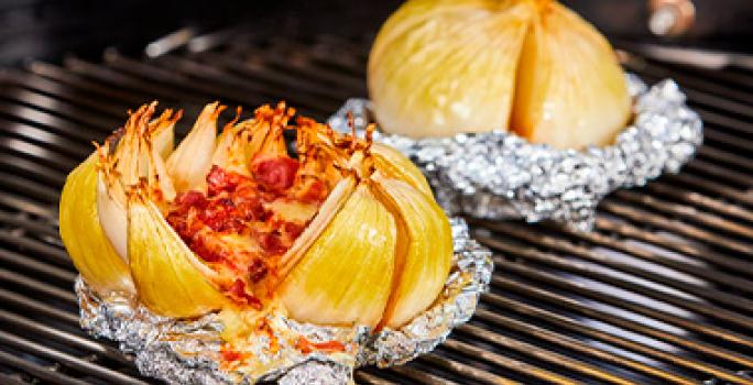 Receta cebolla cocinada a la parrilla Receta cebolla cocinada a la parrilla