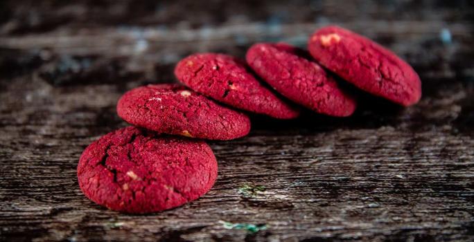 Receta fácil y rápida de galletas red velvet