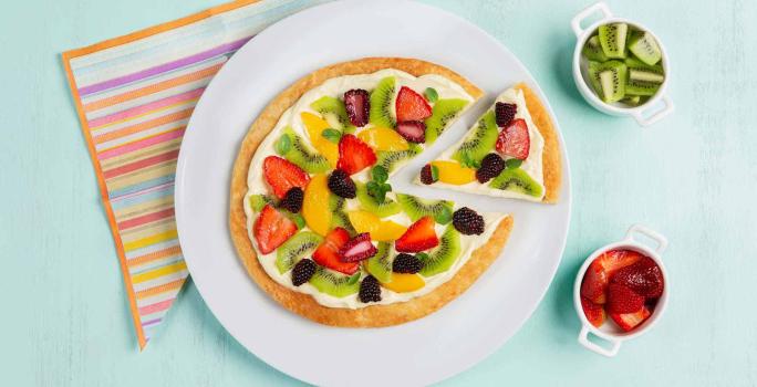 Pizza de frutas