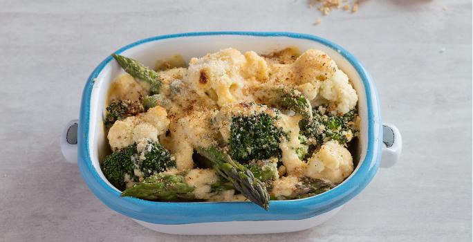 VEGETALES CON SALSA DE QUESO