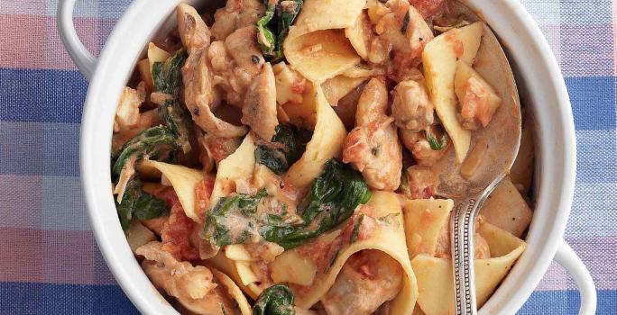Pasta con Ragú de Pollo