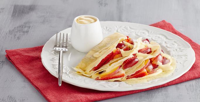 CREPES RELLENOS DE MARACUYÁ Y FRUTAS