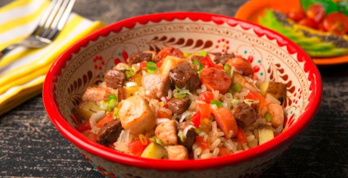 Deliciosa receta de arroz atollado
