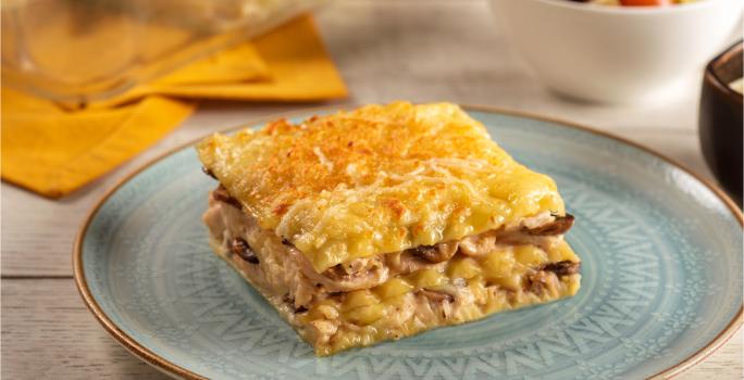 Lasaña de pollo