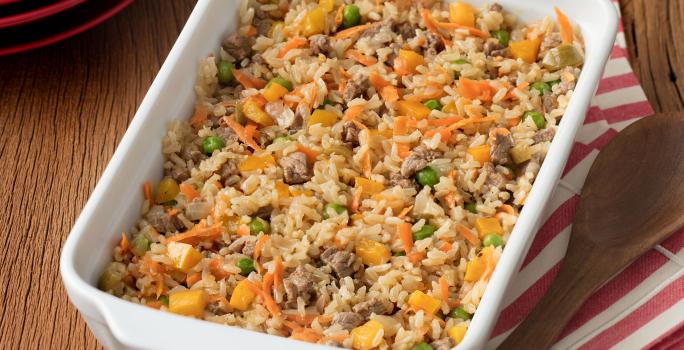 Descubrir 96+ imagen receta de arroz con carne molida y verduras