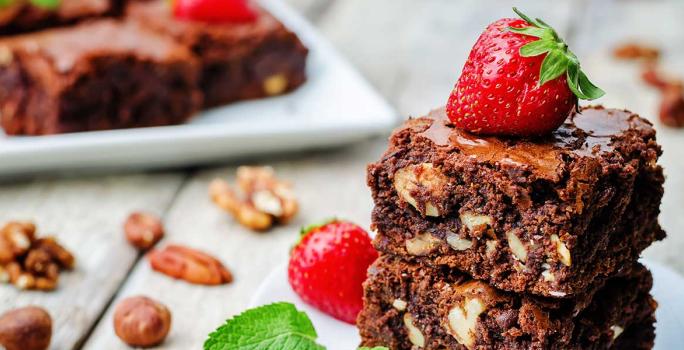 Receta fácil y rápida de brownie fit