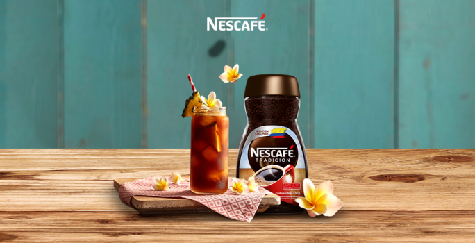 Coctel tropical nescafe