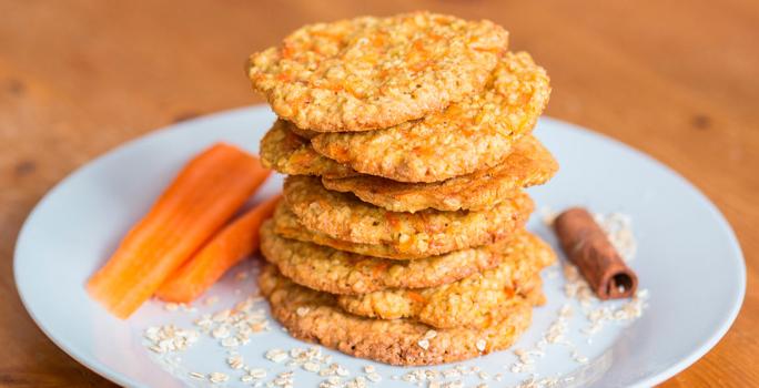 Galletas de zanahoria y avena