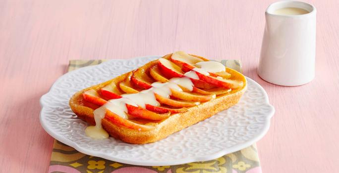 Pudin manzana y almendras