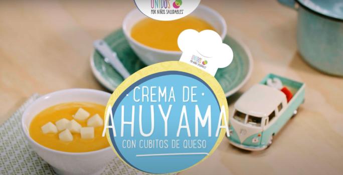 Crema de auyama con queso