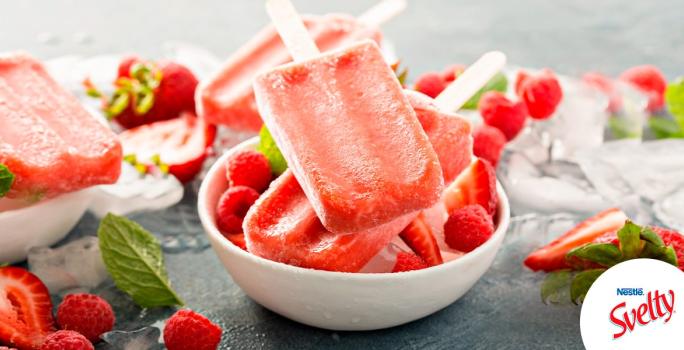 Helado de frutos rojos