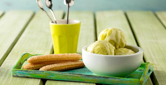 Helado de aguacate